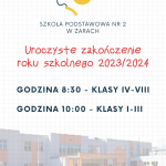 Zakończenie roku szkolnego 2023/2024