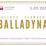 NARODOWE CZYTANIE 2020 – Juliusz Słowacki „Balladyna”