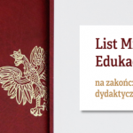 List Ministra Edukacji i Nauki na zakończenie zajęć dydaktyczno-wychowawczych w roku szkolnym 2020/2021